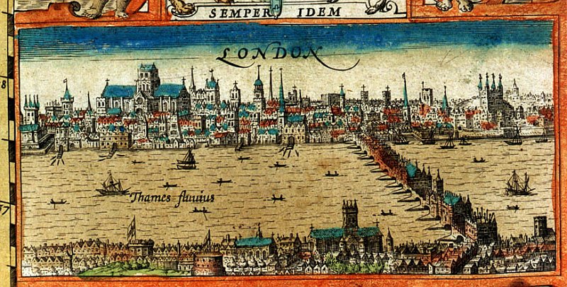 Ansicht von London / John Speed / 1611